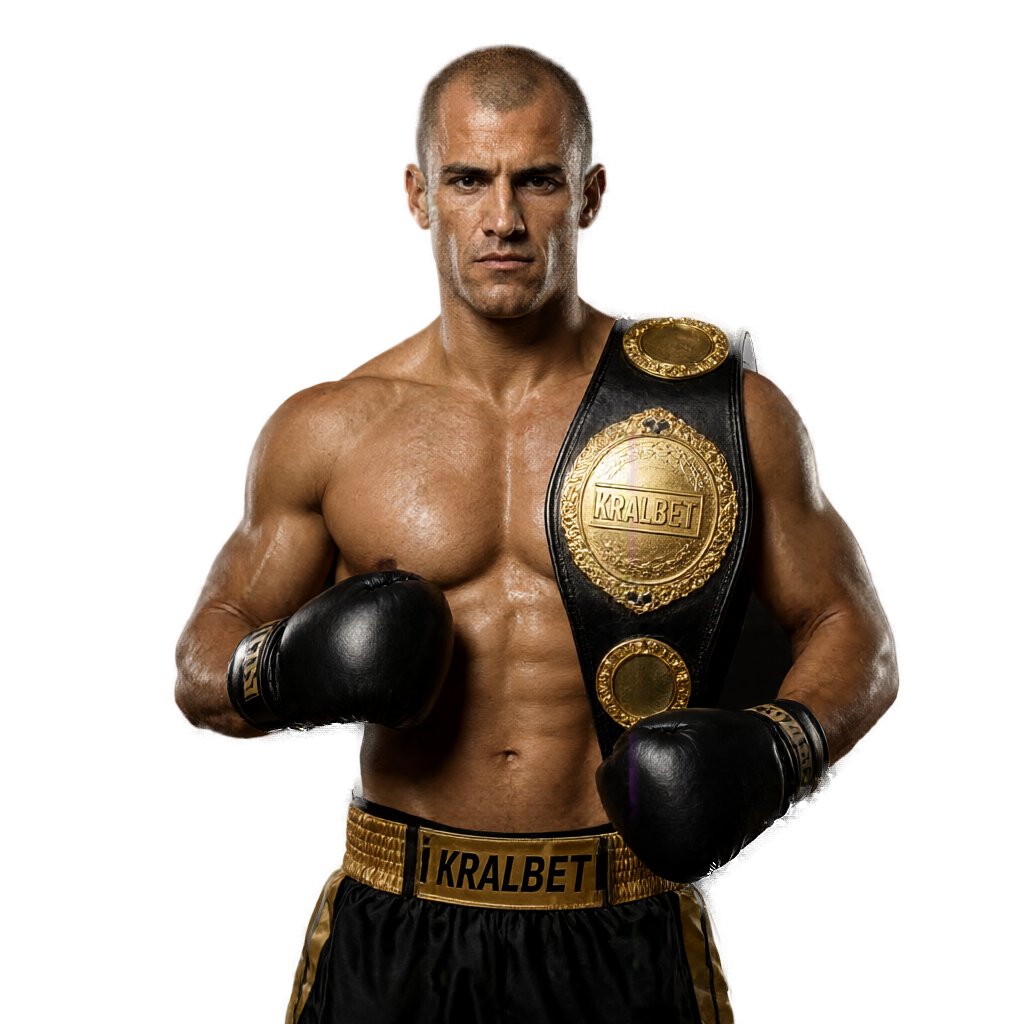Omuzunda KRALBET kemer, siyah altın şort (şeffaf arka plan)