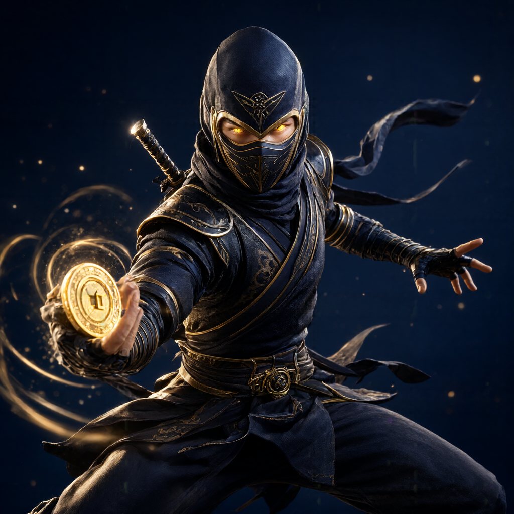Kralbet Ninja Gaming maskeli karakter